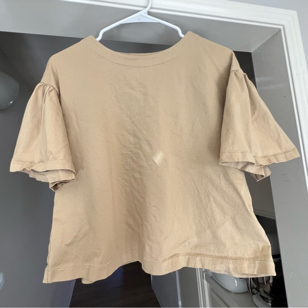 Uniqlo Boxy Flutter Sleeve Tee